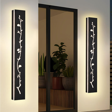 MELUCEE 2 Pack 40inch Long Outdoor LED Wall Light, 24W Exterior Linear Sconce Waterproof IP65 Indoor Outdoor Long Strip Wall Light Fixture Led Garage Lights Porch Lights, 3000K Warm Lighting