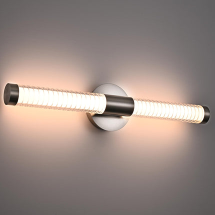MELUCEE Modern Bathroom Vanity Light 22.4 inch All-Around Lighting, 12W 1000LM Dimmable 3CCT LED Bathroom Lights Bar Brushed Nickel