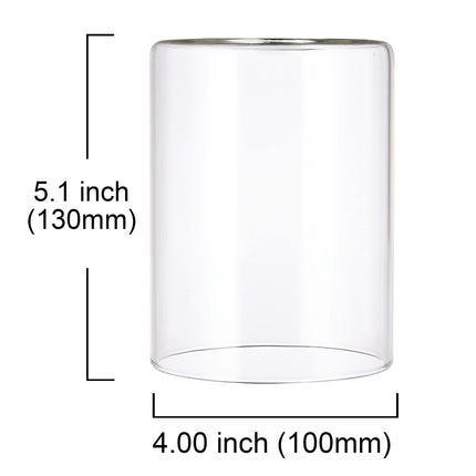 MELUCEE Clear Glass Shade 5.1 Inch Height