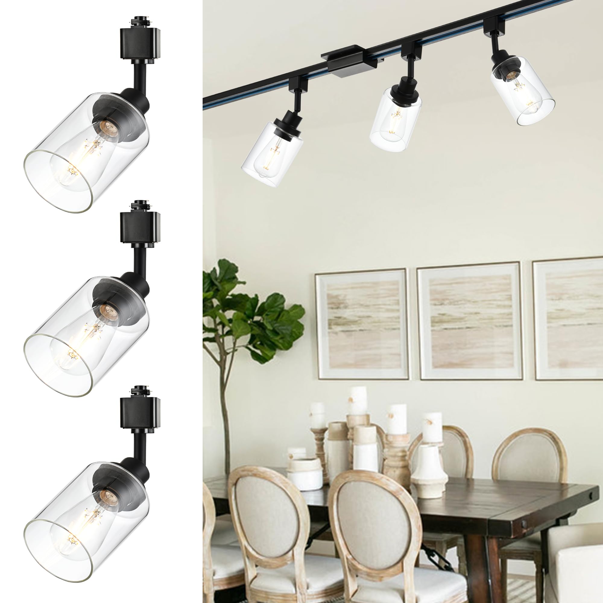Track Light Fixture Types MELUCEE Track Lighting Fixtures for Accent Task Retail Kitchen Ceiling ...