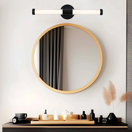 MELUCEE 22.4IN Modern LED Bathroom Vanity Light Bar, 12W 1000LM Dimmable 3CCT LED Bathroom Light Fixtures Over Mirror All-Around Lighting Black