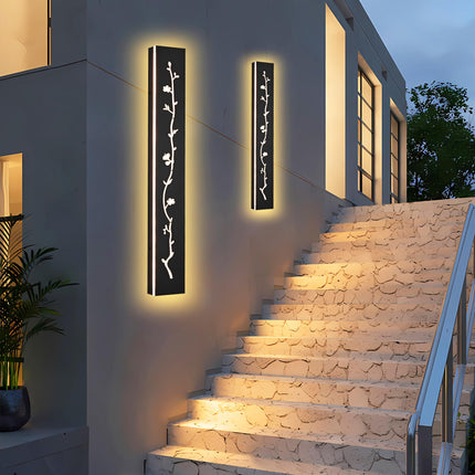 MELUCEE 2 Pack 40inch Long Outdoor LED Wall Light, 24W Exterior Linear Sconce Waterproof IP65 Indoor Outdoor Long Strip Wall Light Fixture Led Garage Lights Porch Lights, 3000K Warm Lighting