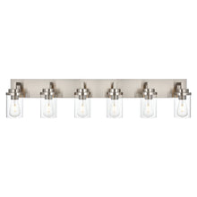 Load image into Gallery viewer, MELUCEE 2/3/4/5/6 Lights Bathroom Lighting Fixtures Over Mirror, Brushed Nickel Finish
