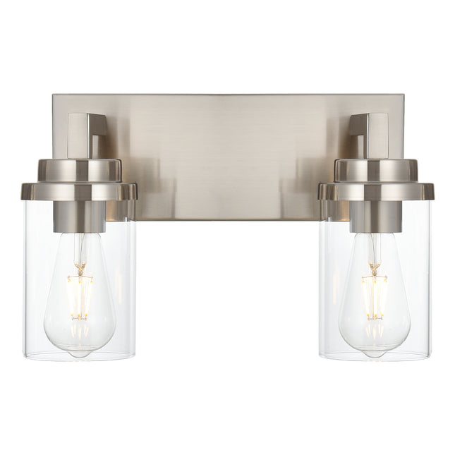 MELUCEE 2/3/4/5/6 Lights Bathroom Lighting Fixtures Over Mirror, Brushed Nickel Finish