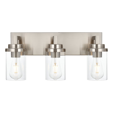 MELUCEE 2/3/4/5/6 Lights Bathroom Lighting Fixtures Over Mirror, Brushed Nickel Finish