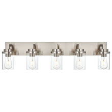Load image into Gallery viewer, MELUCEE 2/3/4/5/6 Lights Bathroom Lighting Fixtures Over Mirror, Brushed Nickel Finish
