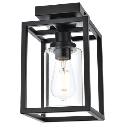 MELUCEE Ceiling Light Fixtures Flush Mount Black Hallway Light Fixtures Ceiling