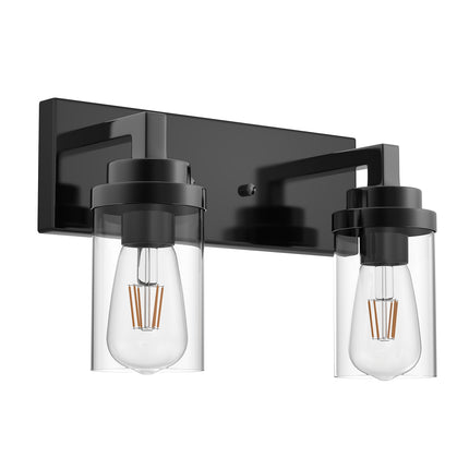 MELUCEE 2/3/4/5/6 Lights Bathroom Lighting Fixtures Over Mirror, Black Finish