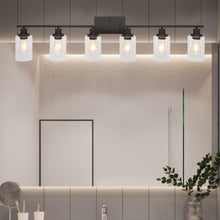 Load image into Gallery viewer, MELUCEE 6-Light Bathroom Vanity Light Fixture Vintage Industrial Oil Rubbed Bronze
