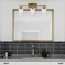 Load image into Gallery viewer, 3 Lights MELUCEE Sconces Wall Lighting Brass Contemporary Bathroom Vanity Light Fixtures Wall Lights Bedroom
