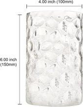 Load image into Gallery viewer, MELUCEE Clear Hammered Glass Shade 1 Pcs Water Pipple Glass Shade
