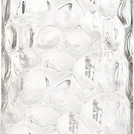 MELUCEE Clear Hammered Glass Shade 1 Pcs Water Pipple Glass Shade