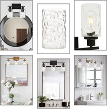 Load image into Gallery viewer, MELUCEE Clear Hammered Glass Shade 1 Pcs Water Pipple Glass Shade
